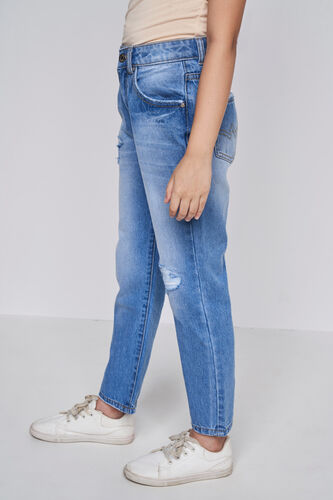 Light Blue Solid Denim Bottom, Light Blue, image 2